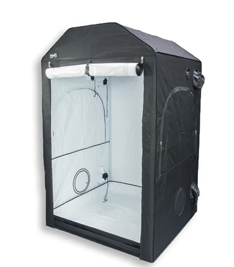Growbox Phantom Roofcube mit Spitzdach, geöffnet